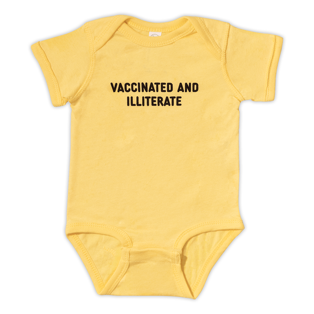 Vaccinated And Illiterate Bodysuit