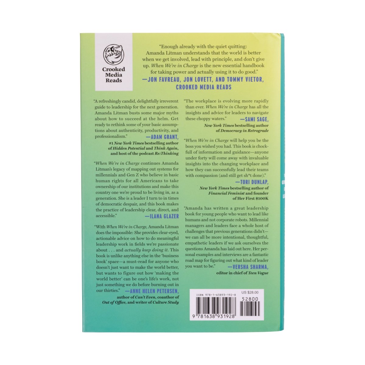 When We're in Charge Book and Tote