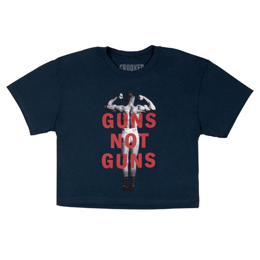 Guns Not Guns Crop T-Shirt