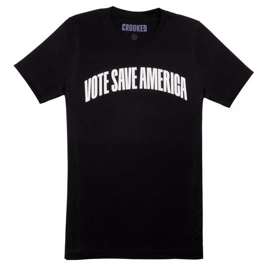 Vote Save America Curved T-Shirt