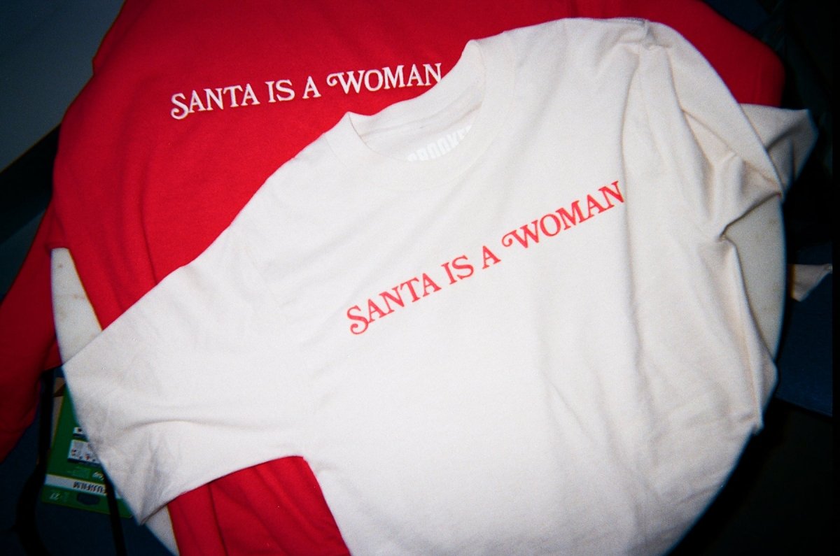Santa is a Woman Long Sleeve Shirt