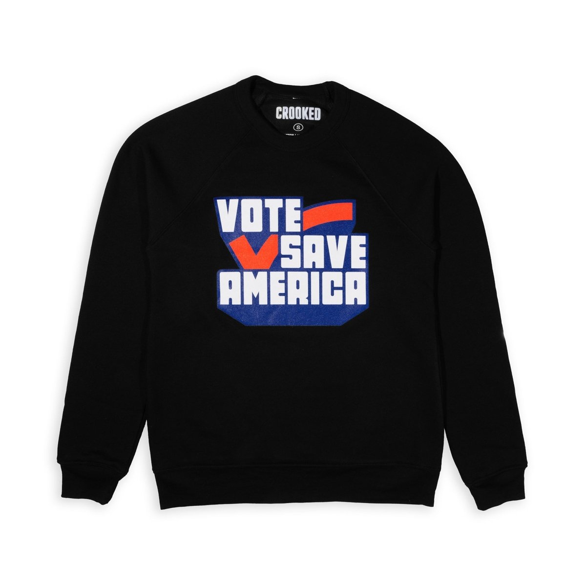 Vote Save America Logo Sweatshirt Crooked Store