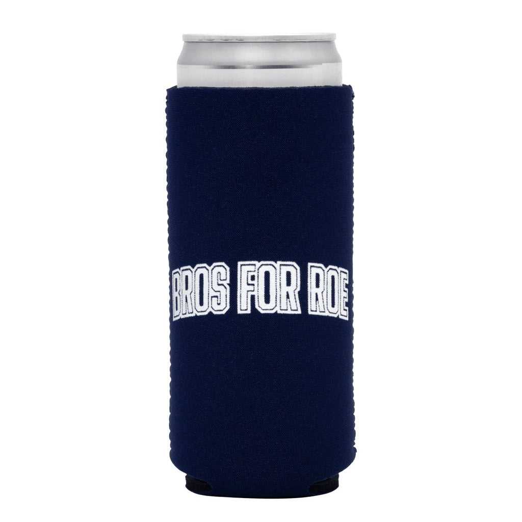 Bros for Roe Slim Koozie with can