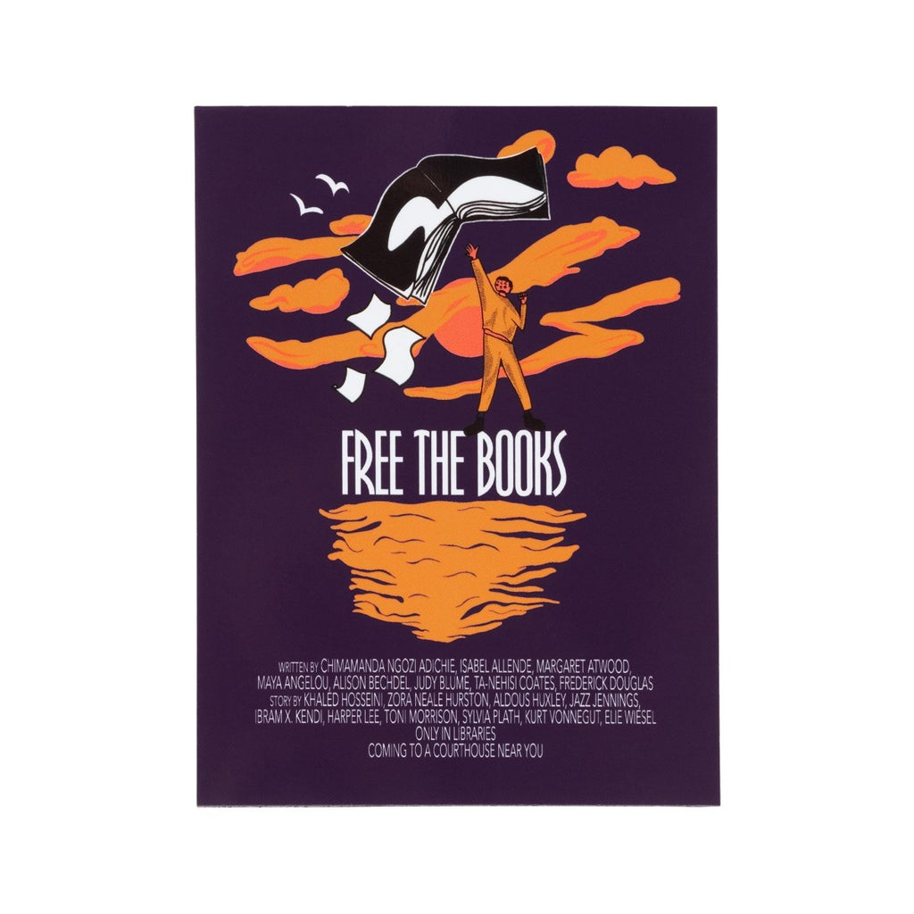 Crooked Free the Books Magnet