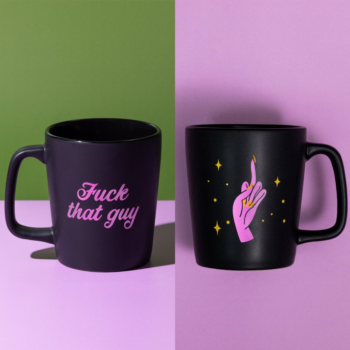 F*ck That Guy Front and Middle Finger Back of Crooked Store Mug