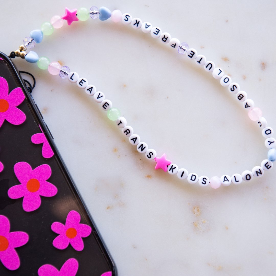 Leave Trans Kids Alone Phone Chain