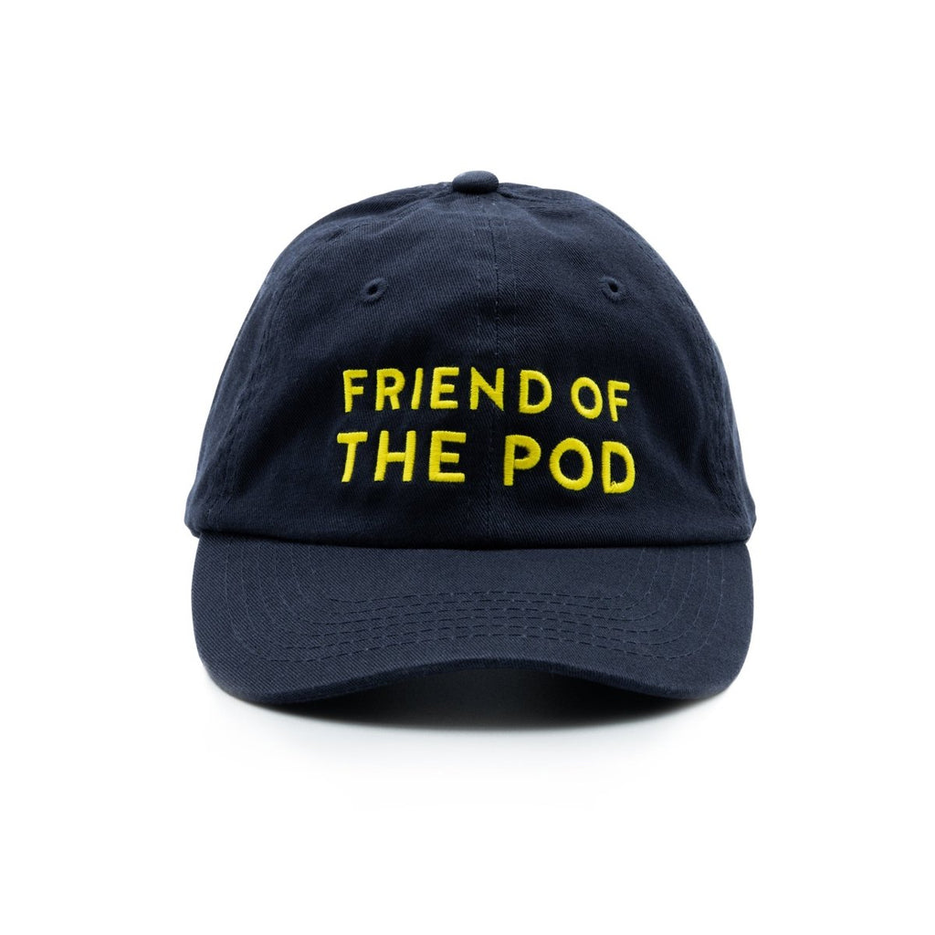 Friend of the Pod Navy Hat Front