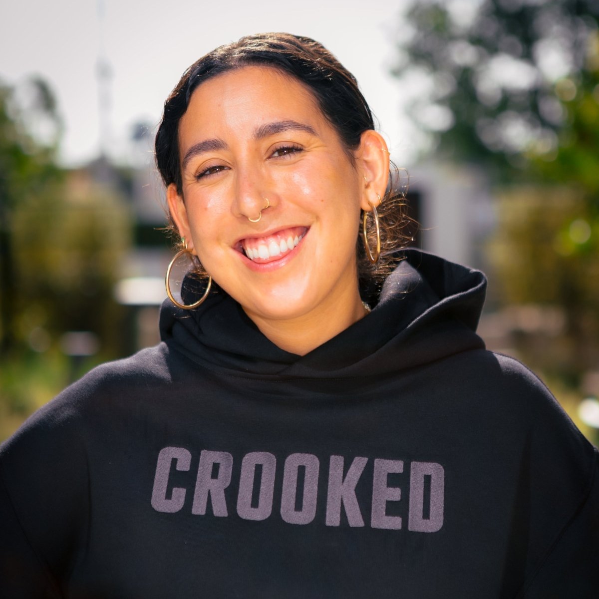 Crooked Logo Hoodie