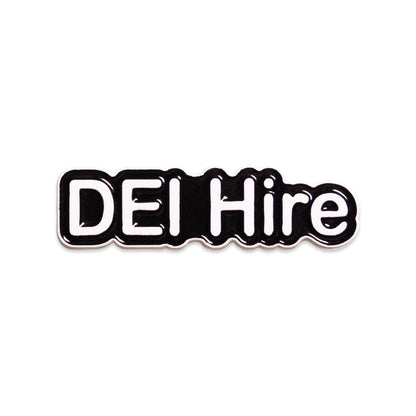 DEI Hire badge on a white background