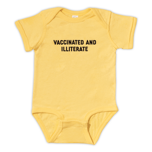 Vaccinated And Illiterate Bodysuit