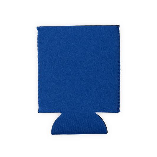 Blue can cooler on a white background