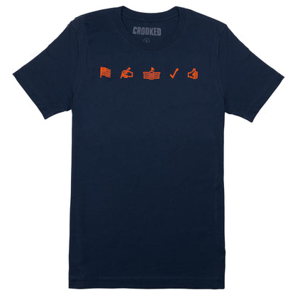 Vote Save America Organize or Else Emoji T-Shirt