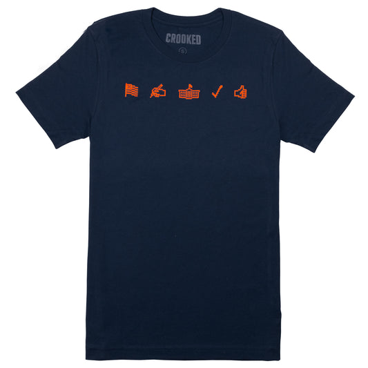 Vote Save America Organize or Else Emoji T-Shirt