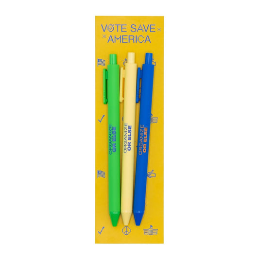 Vote Save America: Organize or Else Pens