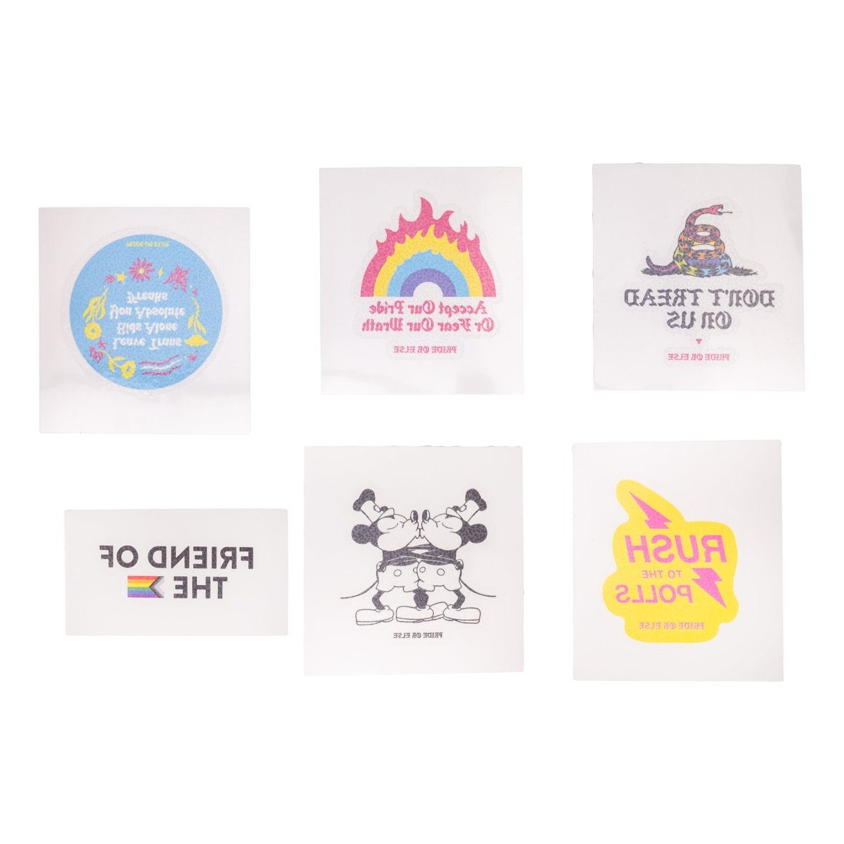 Pride or Else Temporary Tattoo Set