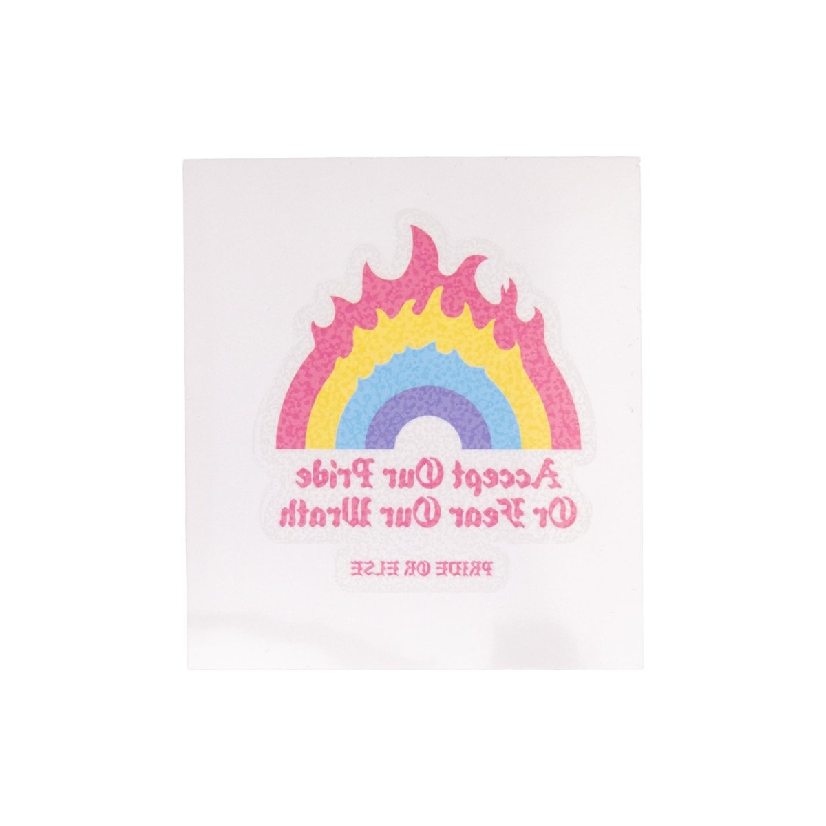 Pride or Else Temporary Tattoo Set