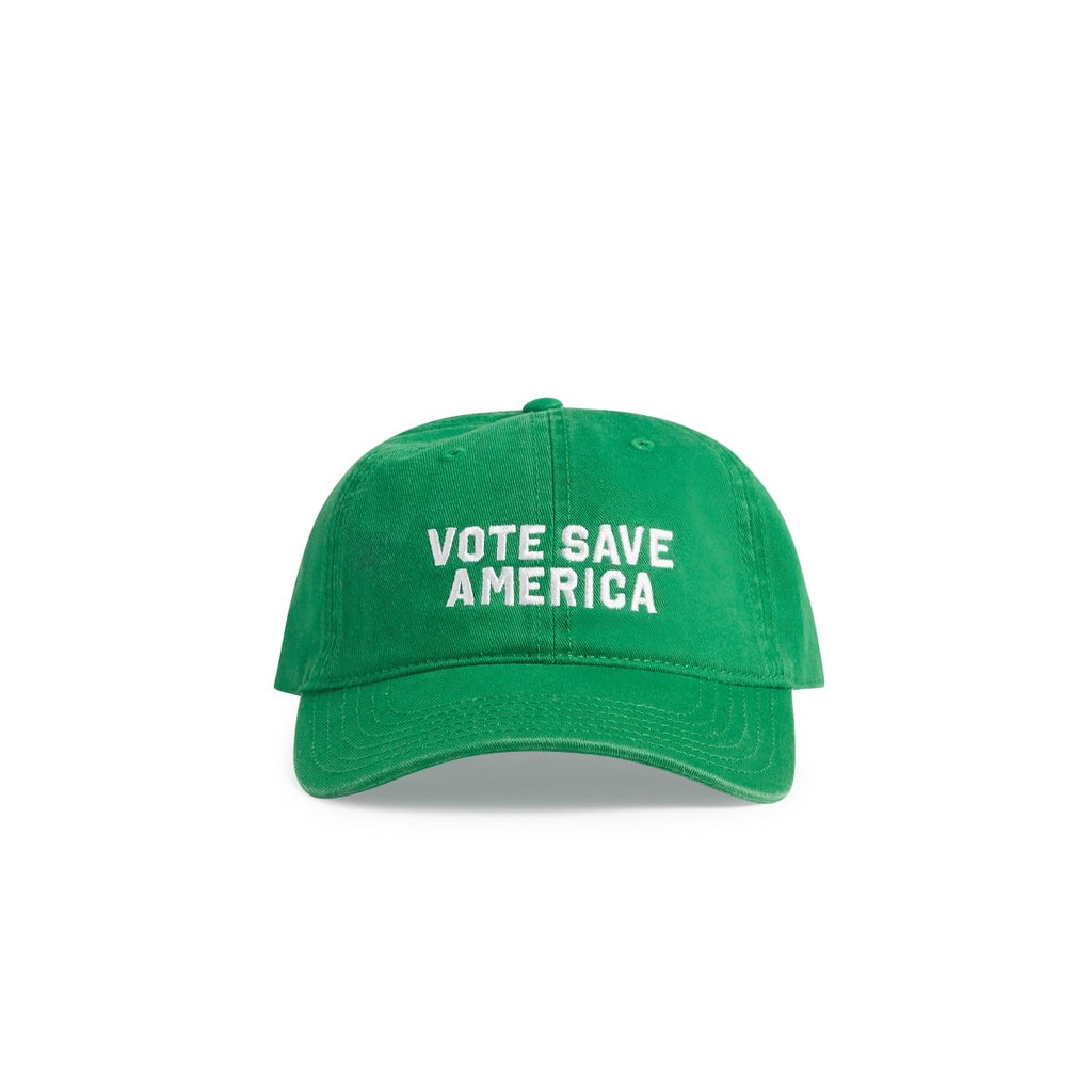 Vote Save America green hat forward