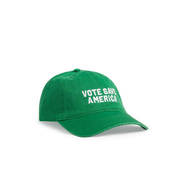Vote Save America green hat angle