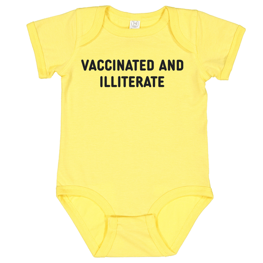Vaccinated And Illiterate Bodysuit