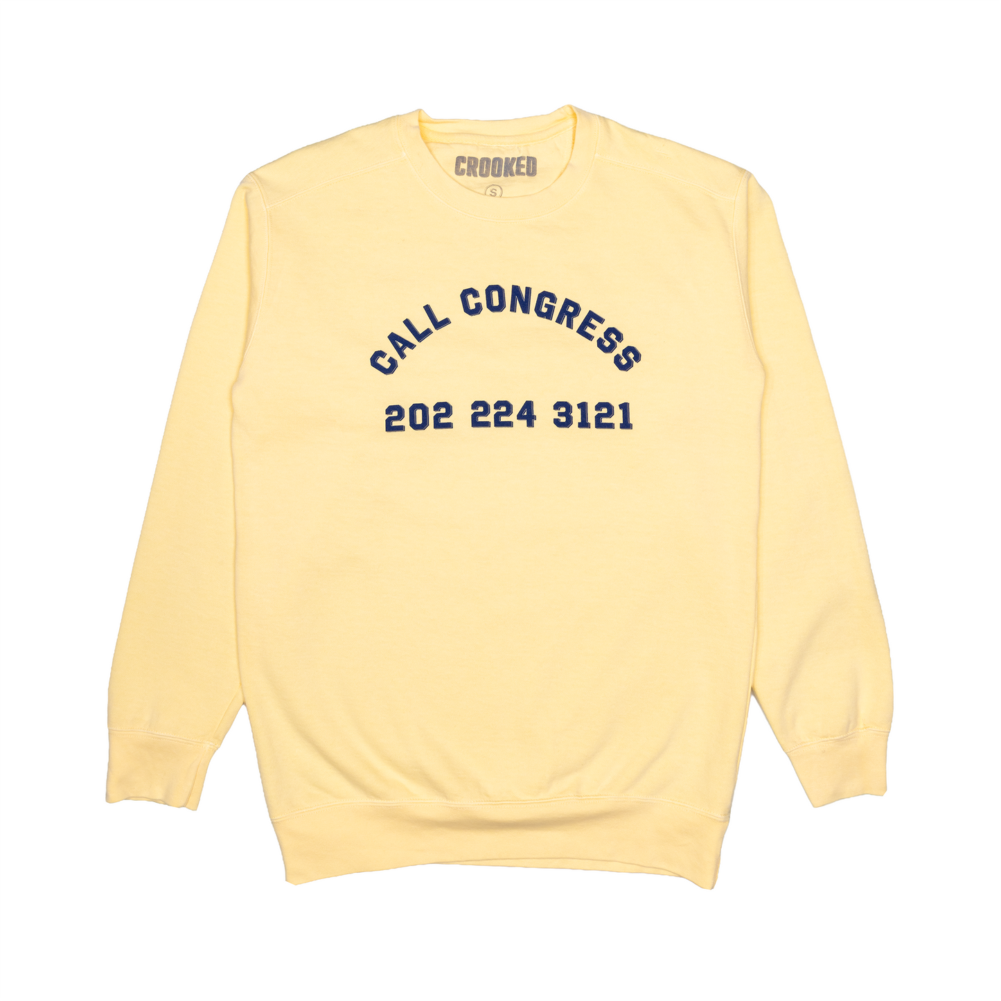 Call Congress Crewneck Butter