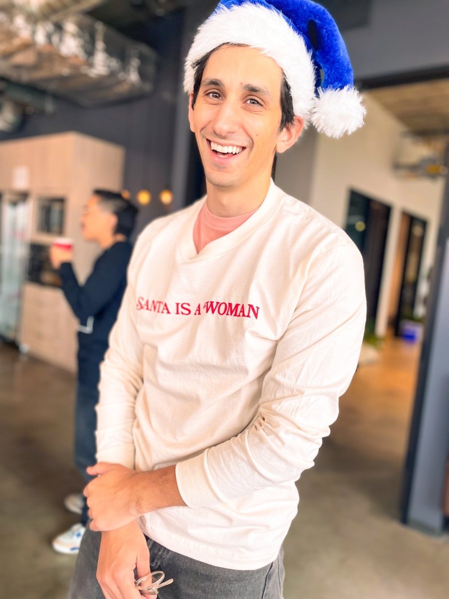 Santa is a Woman Long Sleeve Shirt