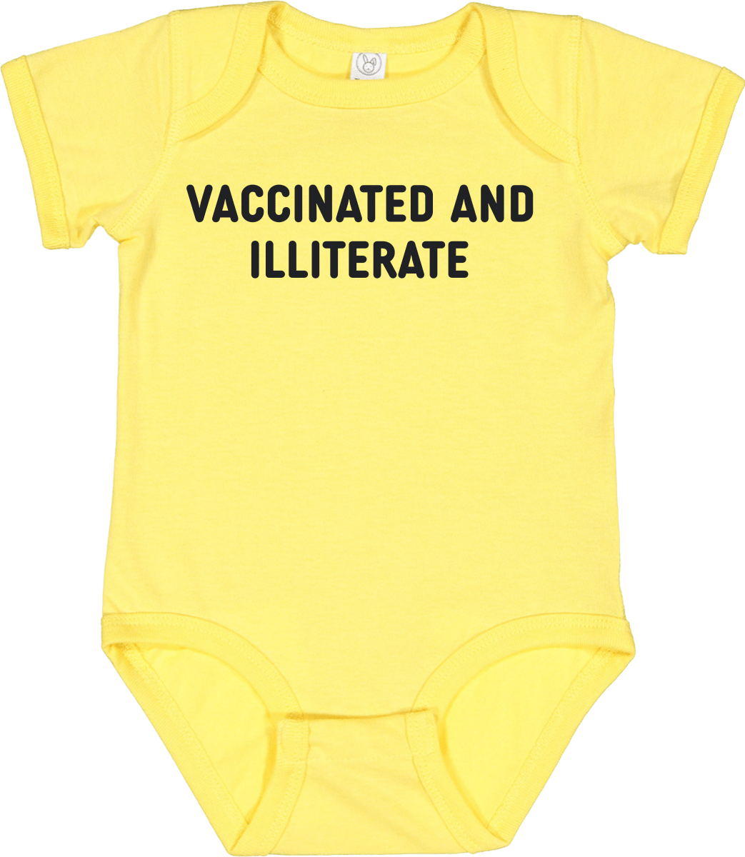 Vaccinated And Illiterate Bodysuit