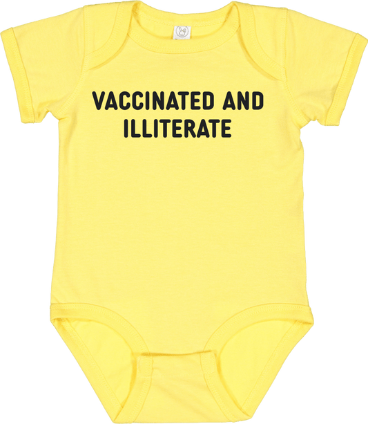 Vaccinated And Illiterate Bodysuit