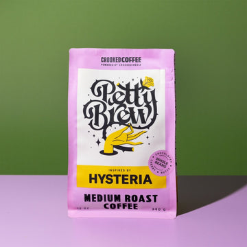 Crooked Coffee Hysteria Petty Brew Medium Roast Coffee