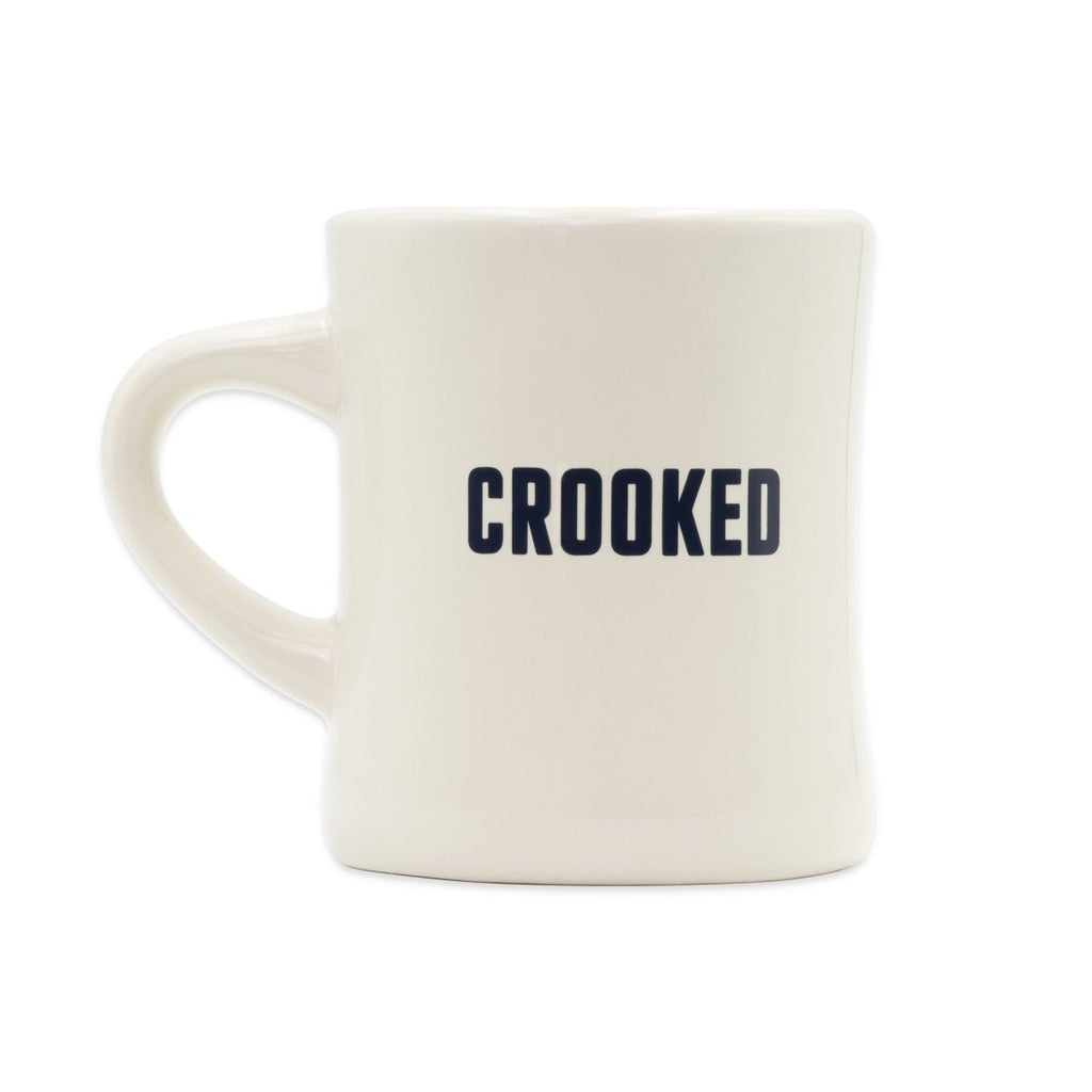 Crooked Media Now Serving Ceramic Mug Back with Crooked Logo