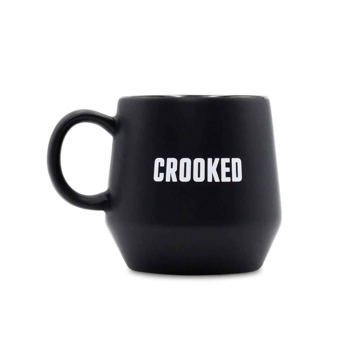 Crooked Strict Scrutiny Black Mug Back