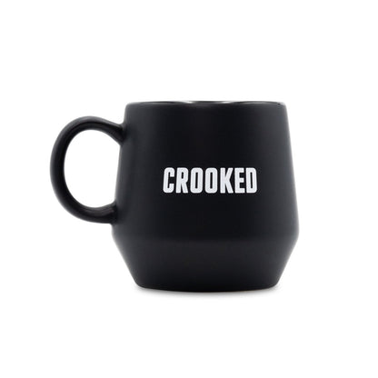 Crooked Strict Scrutiny Black Mug Back