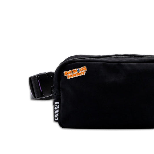 Crooked Store Hot World Summer Pin on Belt Bag