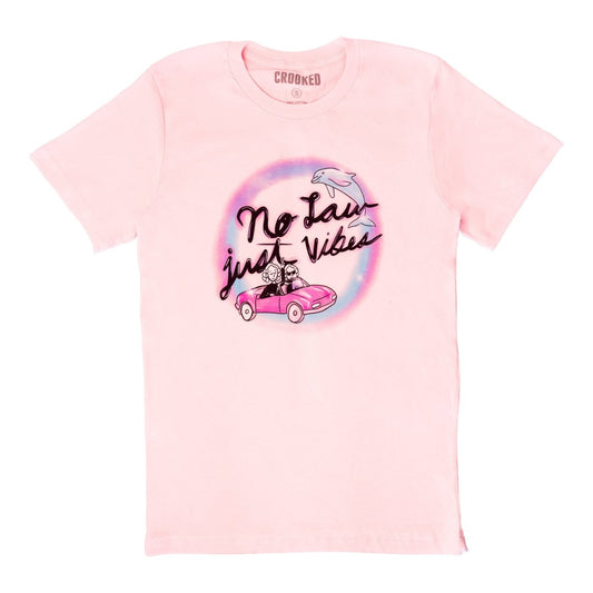 Strict Scrutiny No Law Just Vibes Pink T-Shirt