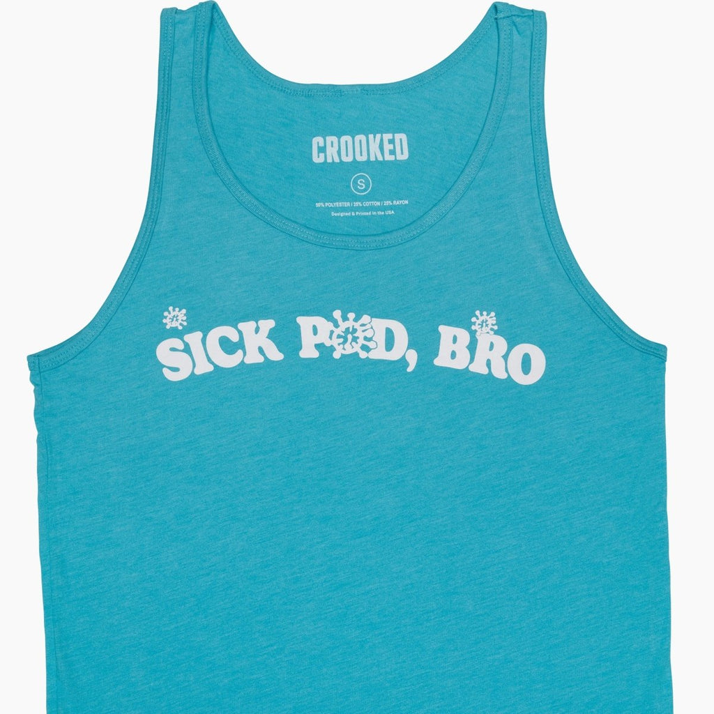 Crooked Media Sick Pod Bro T-Shirt Close Up