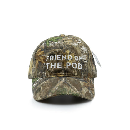 Friend of the Pod Camo Hat Front