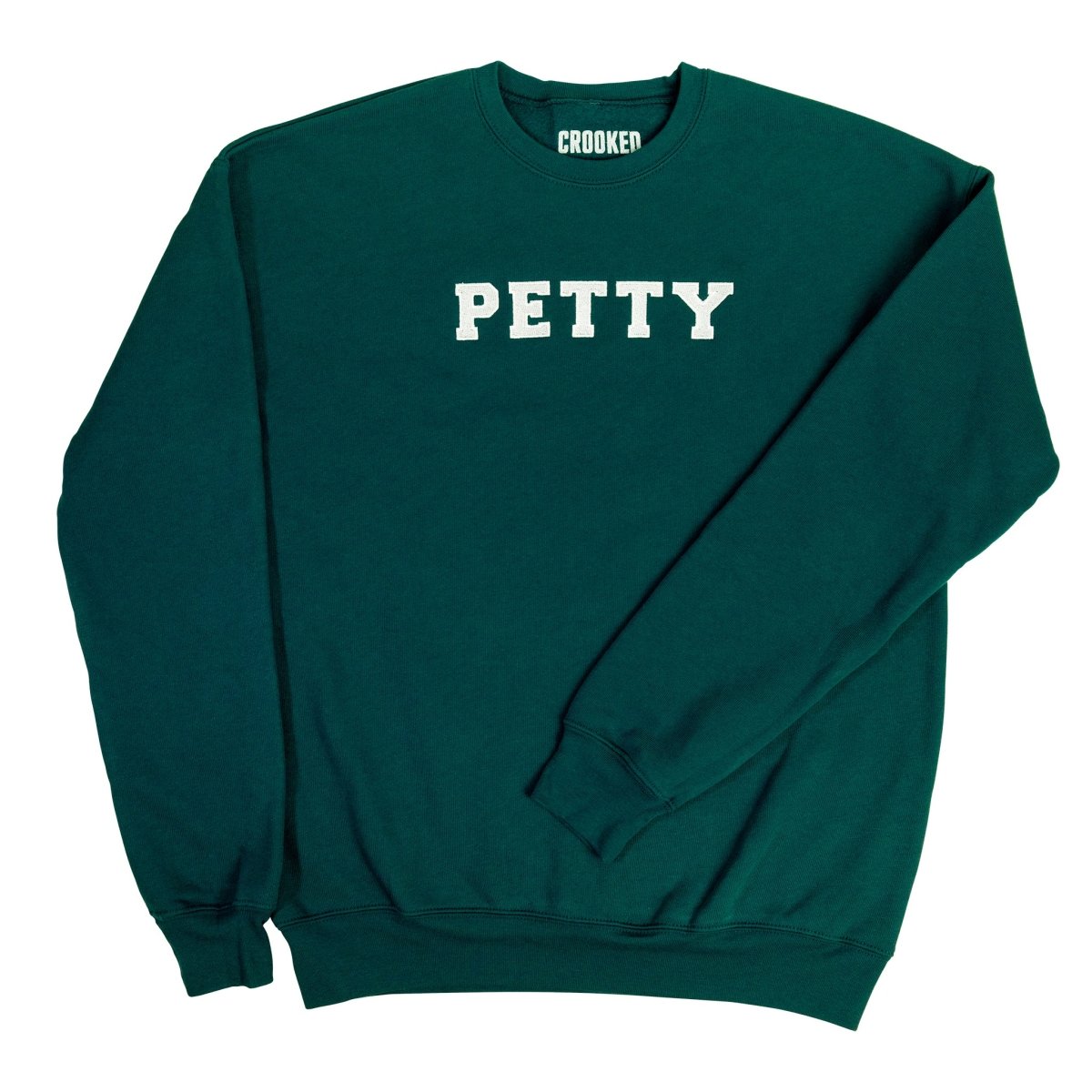Crooked Petty Crewneck Atlantic Green