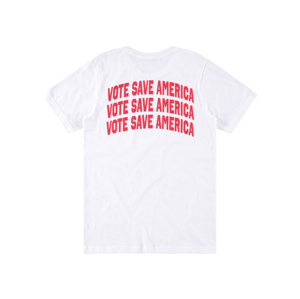 Vote Save America Letterman T-Shirt Back